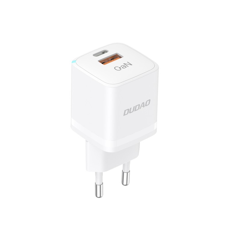 Dudao Snabbladdande strömadapter GaN 33W med USB-C och USB-A